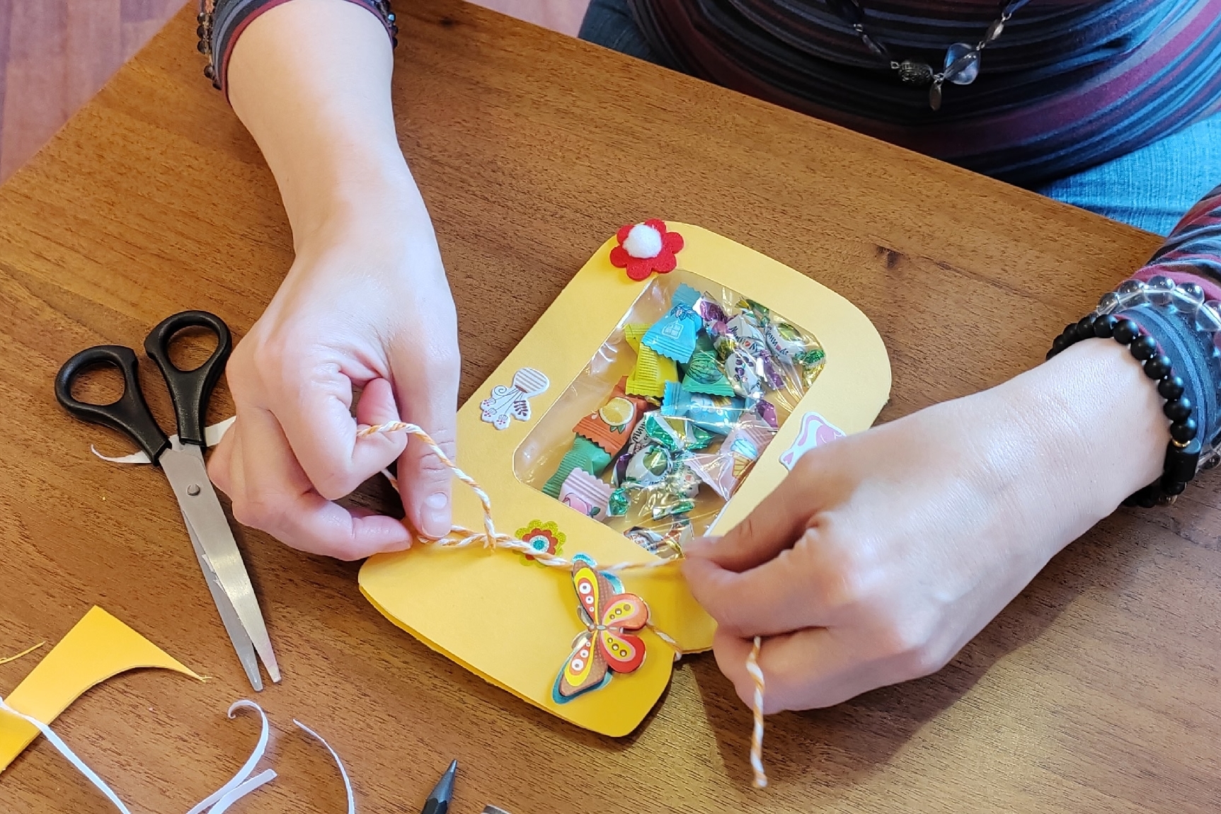 Мастер-класс «Сладкая открытка»